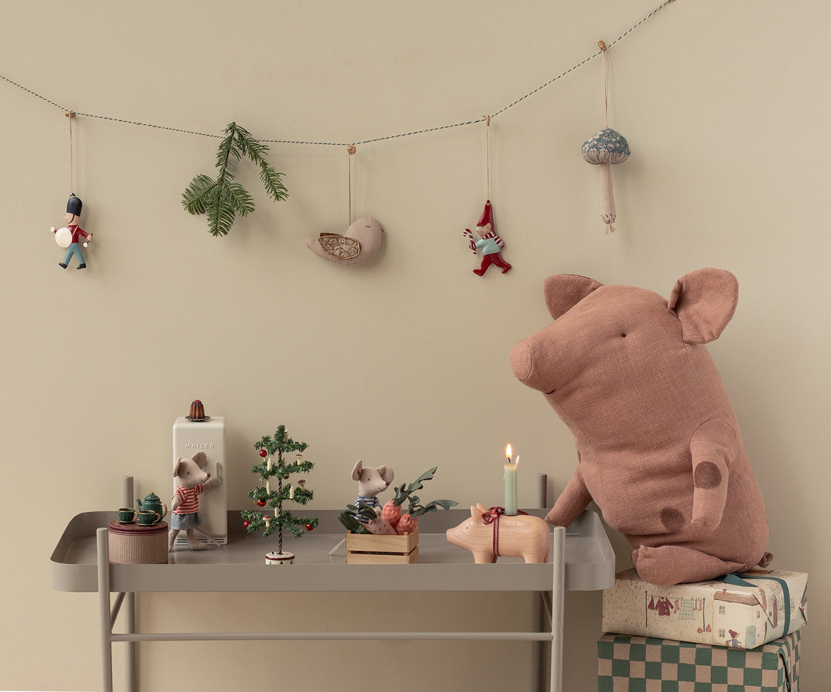 Cerdito Truffle, Grande - Rosa antiguo