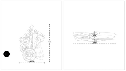 AngelCab Stroller – U3 Series Hay / Hay