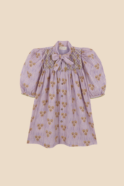 Vestido Cinca nido de abeja bebé