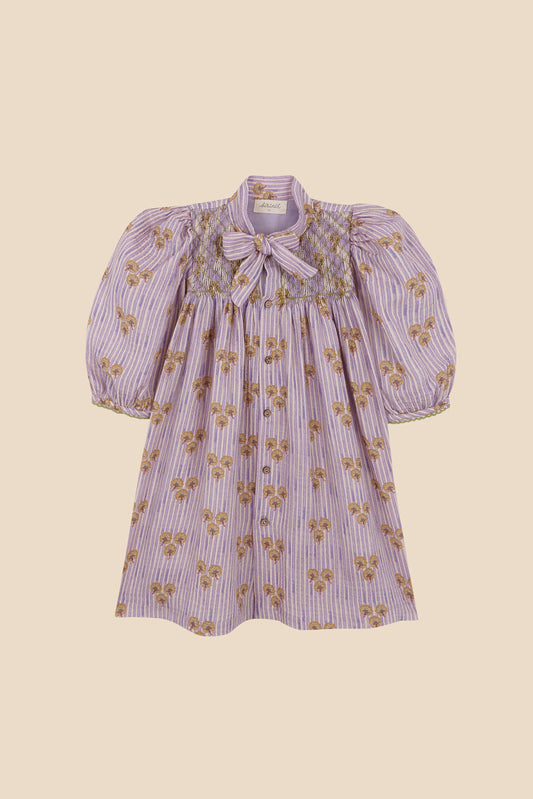 Vestido Cinca nido de abeja bebé