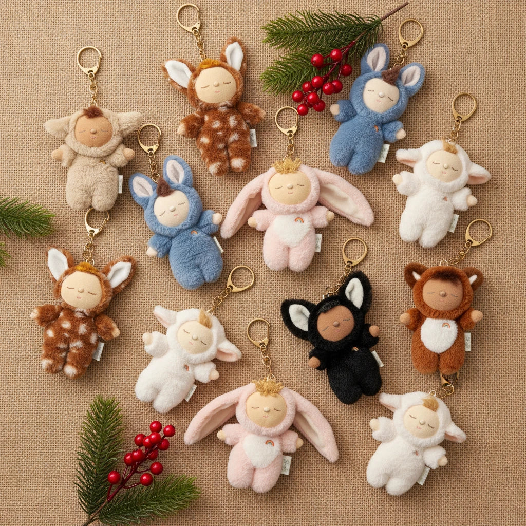 Cozy Bag Charm - Lamby Pookie