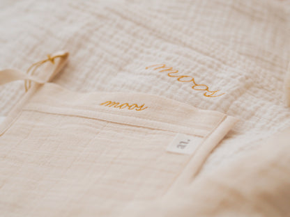 washcloth with bath soak mix