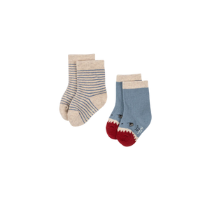 2 PACK SOCKS - shark