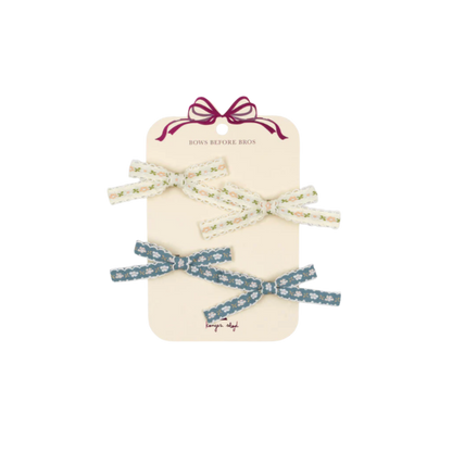 4 PACK BOW HAIR CLIP - multi