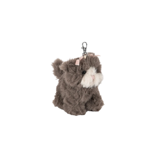 ANIMAL BAG CHARM - grey cat