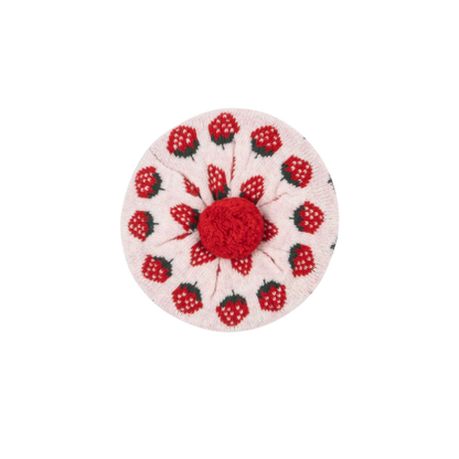 BELOU KNIT BERET - strawberry