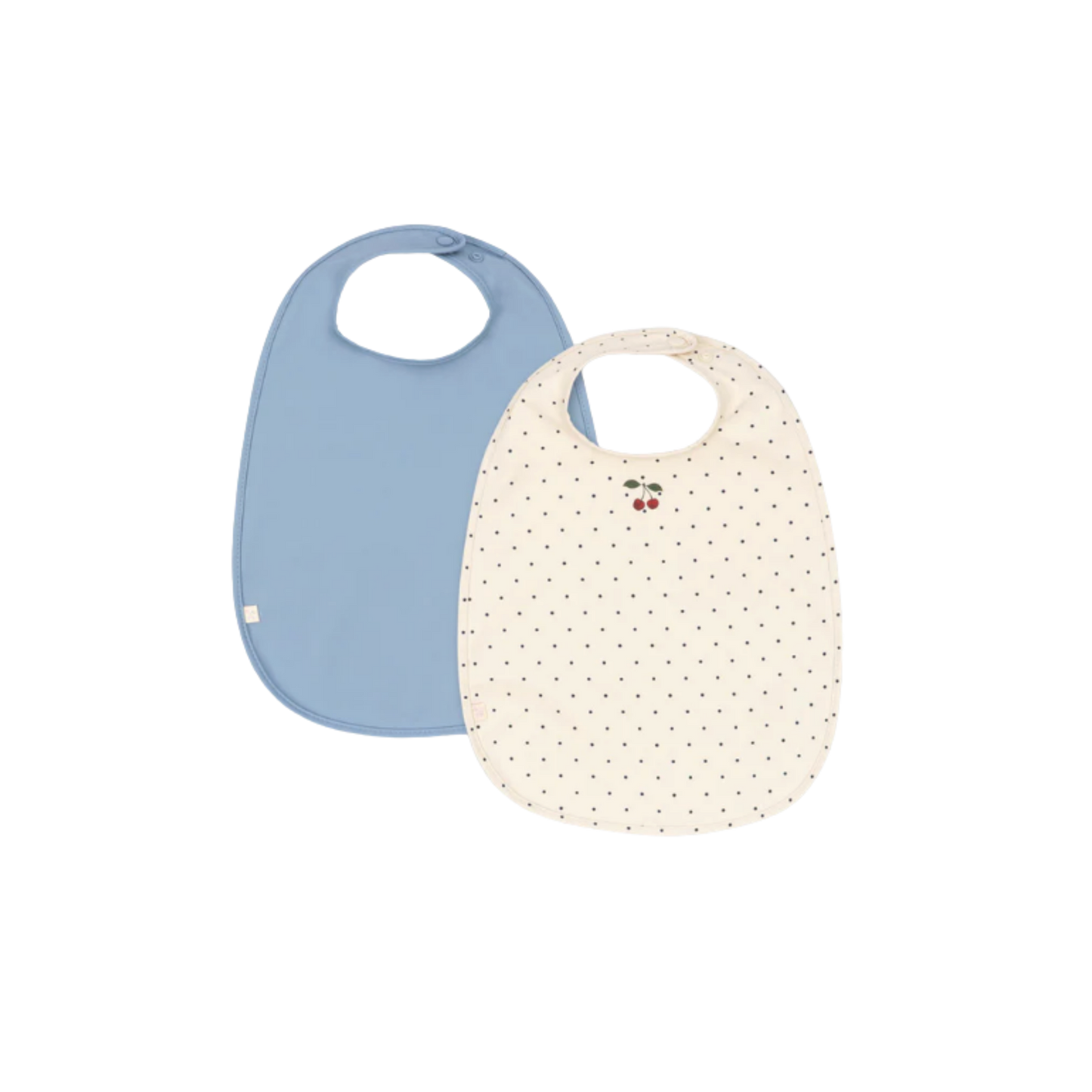 2 PACK DINNER BIB - navy dot/rain washed