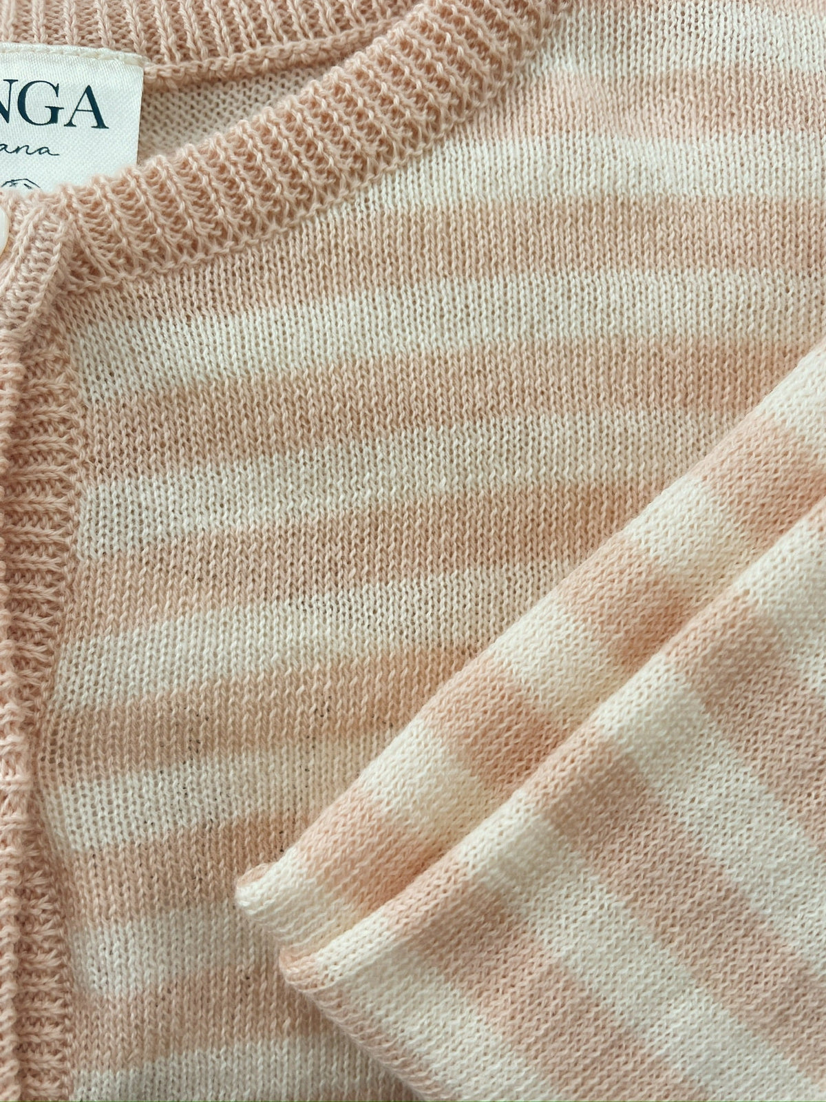Venti knit cardigan - cameo rose