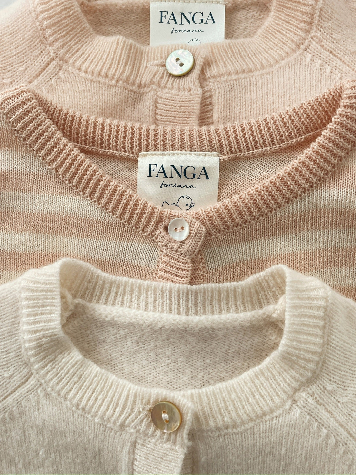 Venti knit cardigan - cameo rose