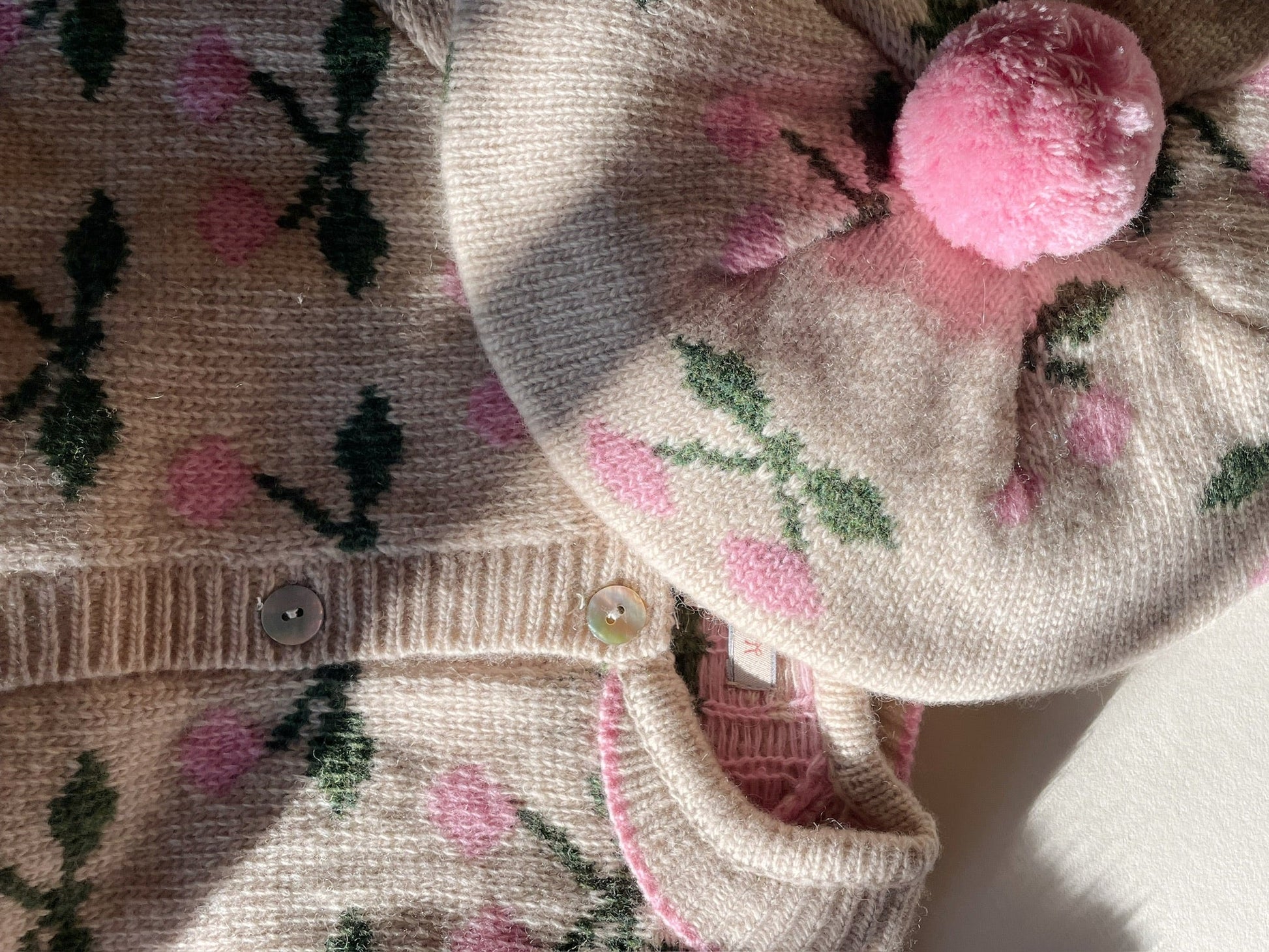 Belou beret - cherry