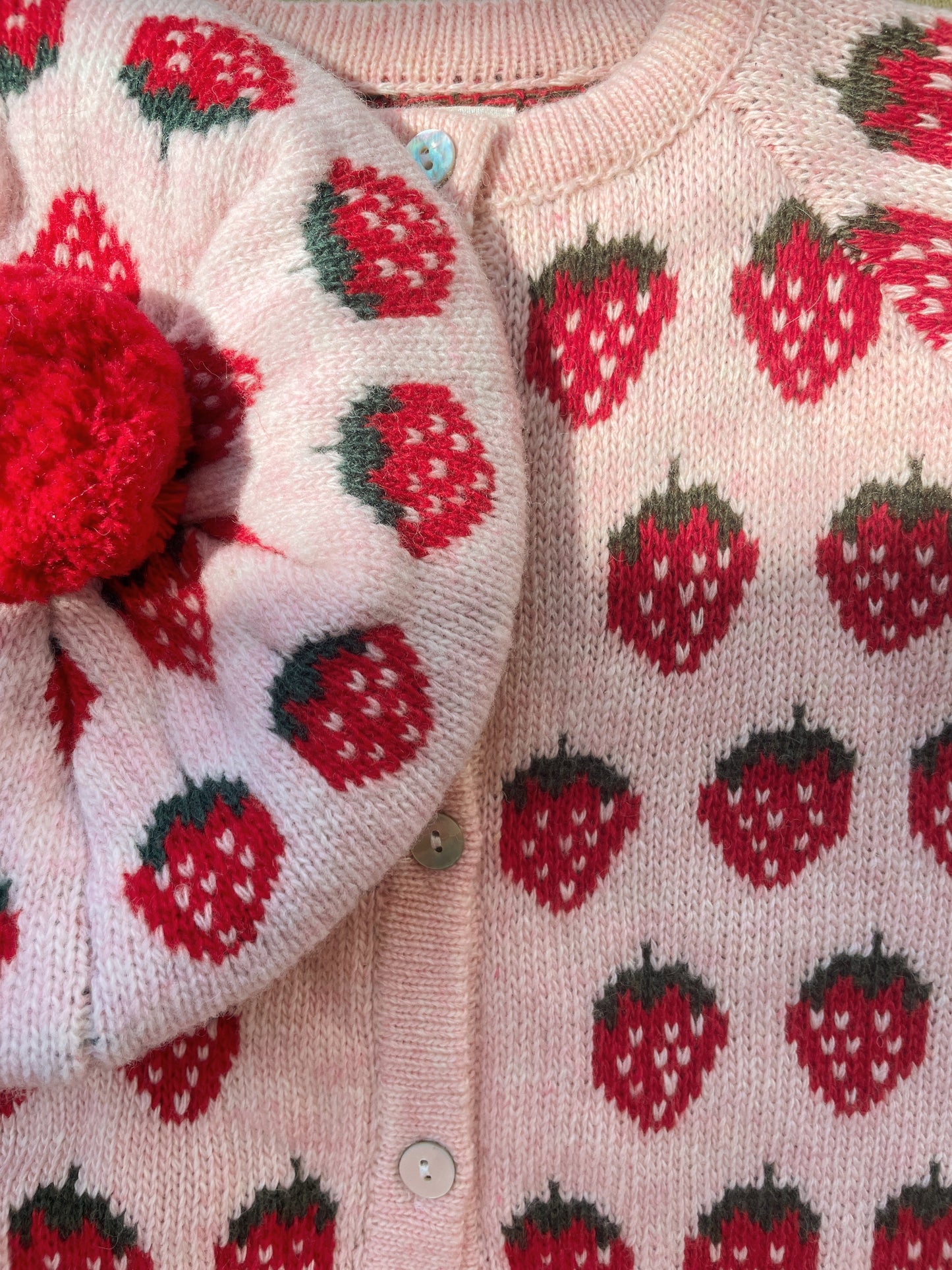 BELOU KNIT BERET - strawberry
