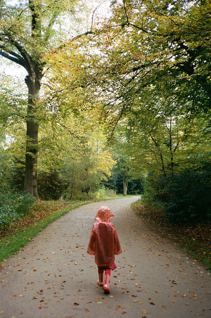 Iris Raincoat - Berry Gingham