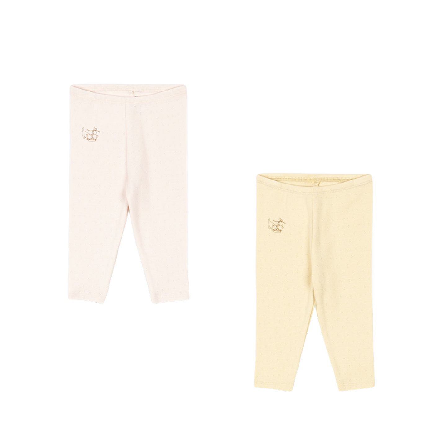 PERLA 2 PACK PANTS OCS - banana crepe/creole pink