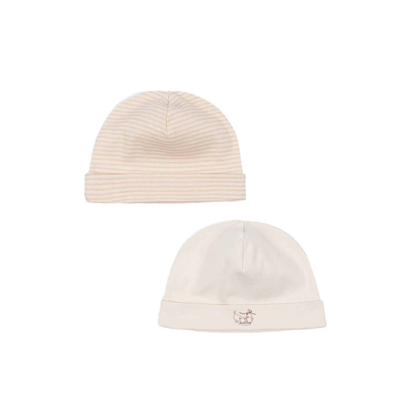 2 pack fio beanie - blush mix