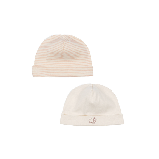 2 pack fio beanie - blush mix