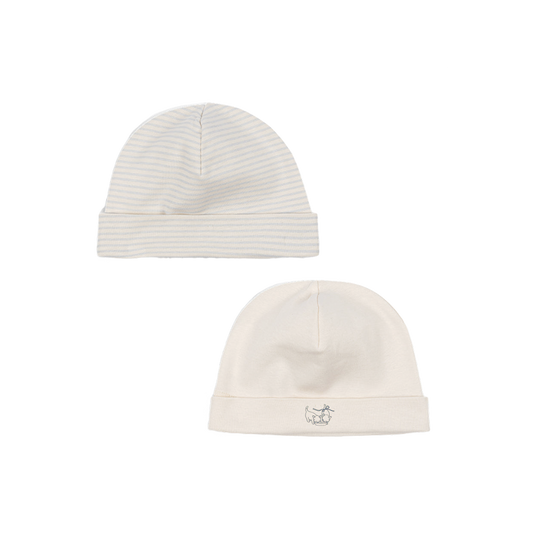 2 pack fio beanie - blue mix