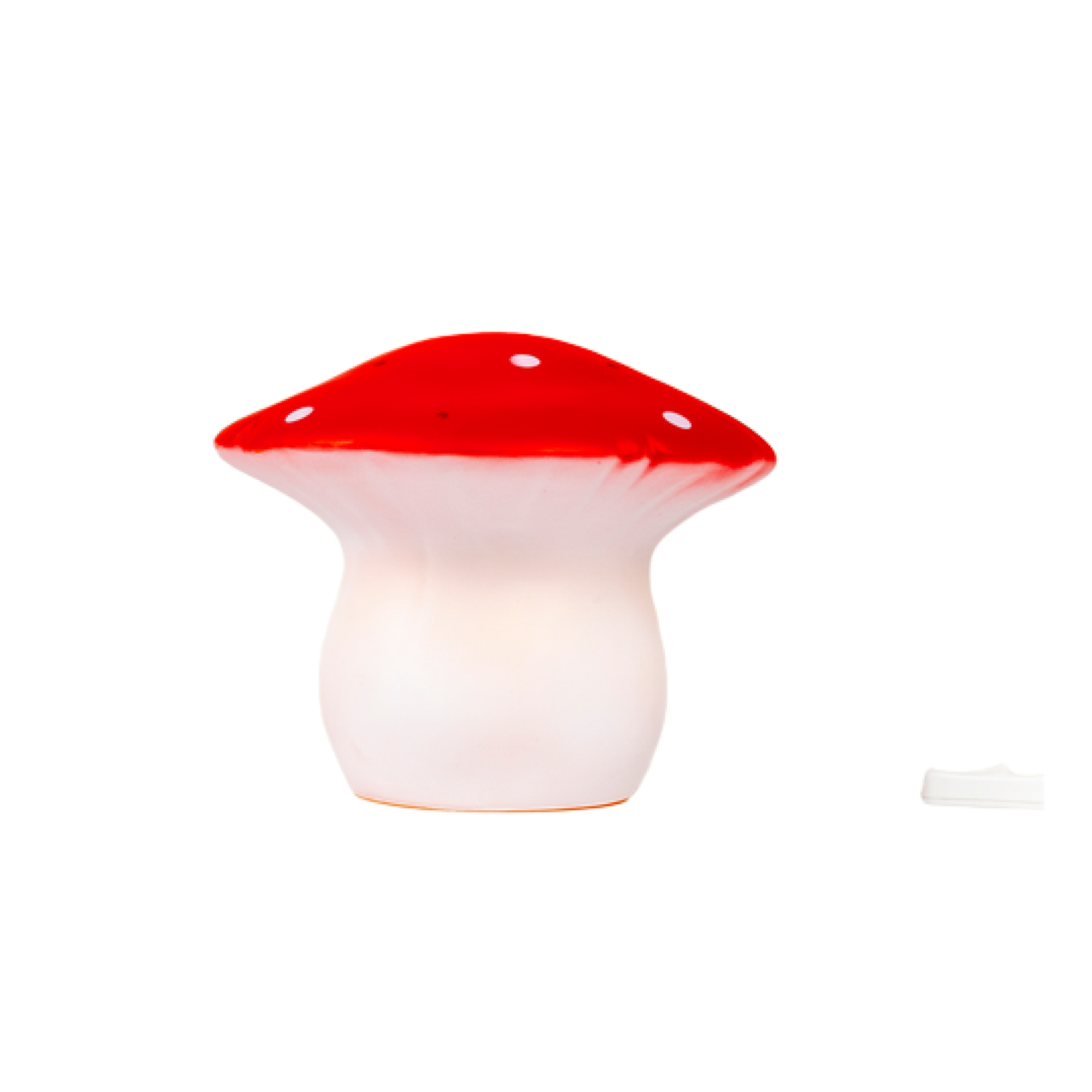 LAMP LARGE MUSHROOM RED