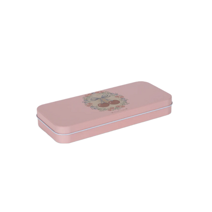 WATER COLORS TIN BOX - cherry bow