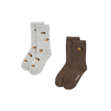 2 PACK SOCKS - lemon