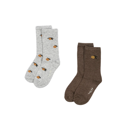 2 PACK SOCKS - lemon