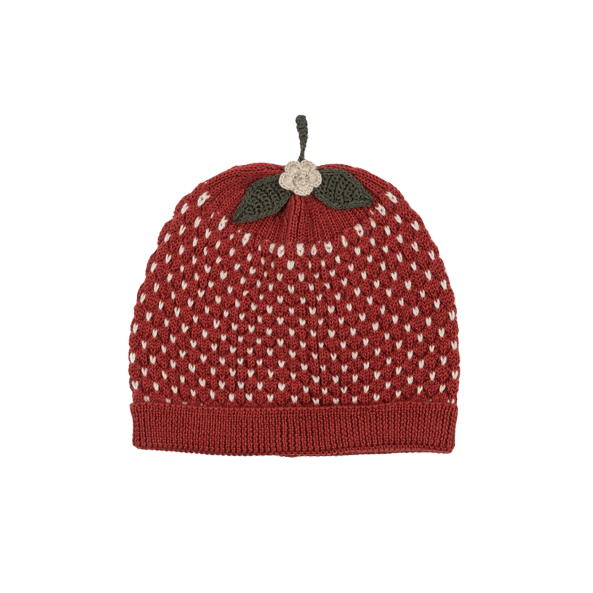STRAWBERRY BEANIE - true red