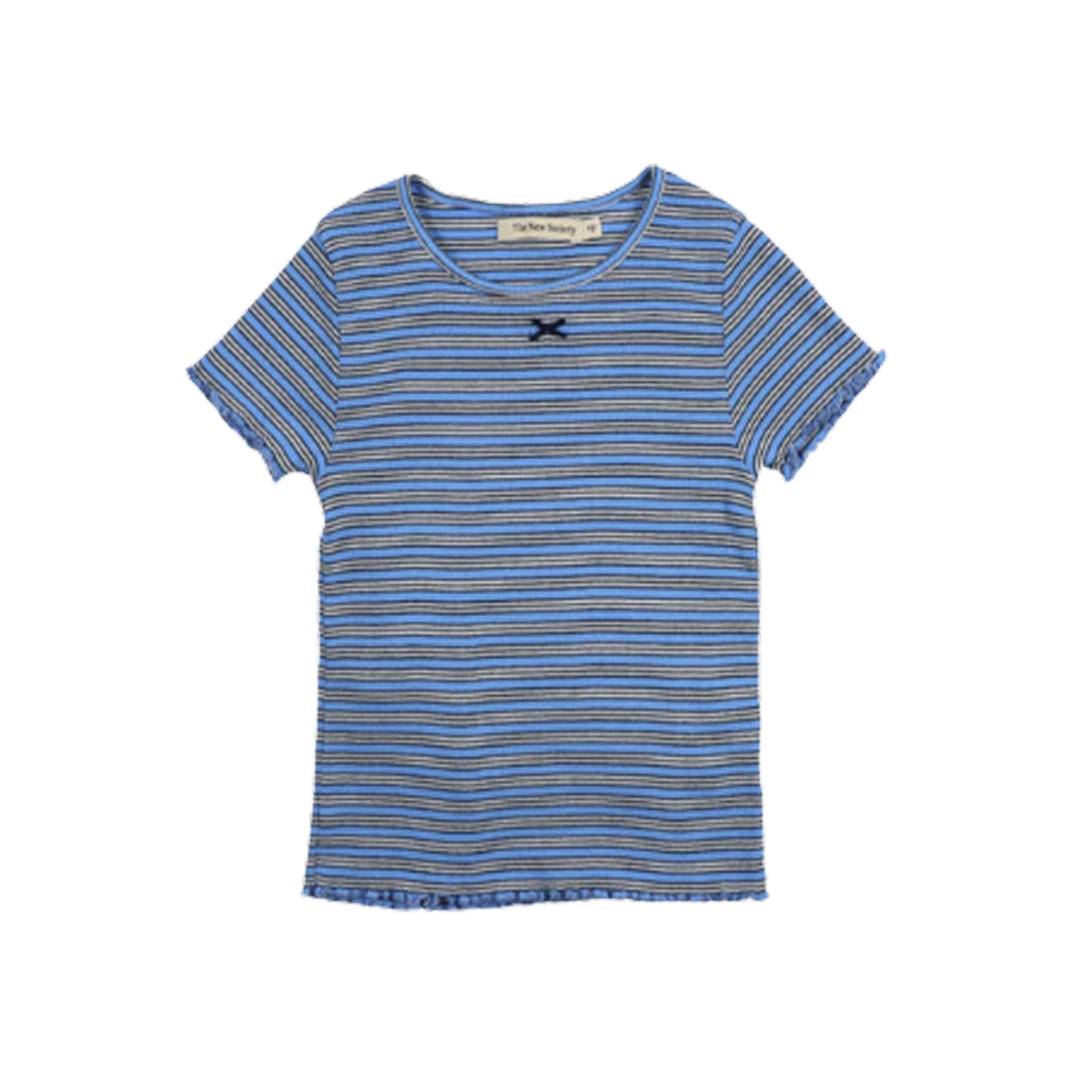 TNS Rib Tee Summer Midnight Mini Stripes