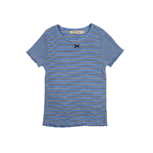 TNS Rib Tee Summer Midnight Mini Stripes