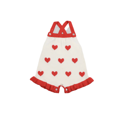 Maqui Baby Romper Hearts Jacquard