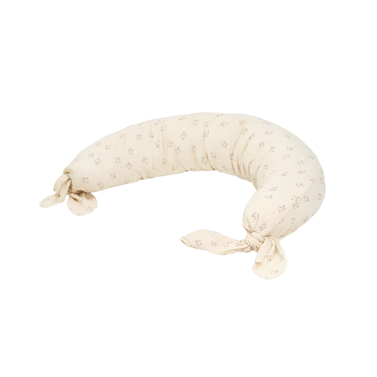 Brown Hoshi Birds maternity cushion | Beige