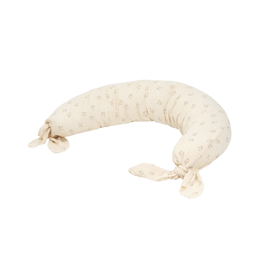 Brown Hoshi Birds maternity cushion | Beige