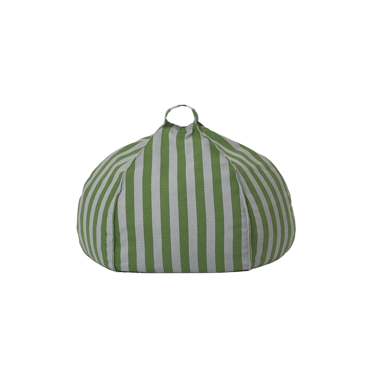 Round beanbag - kid size - Vibes - green blue stripes