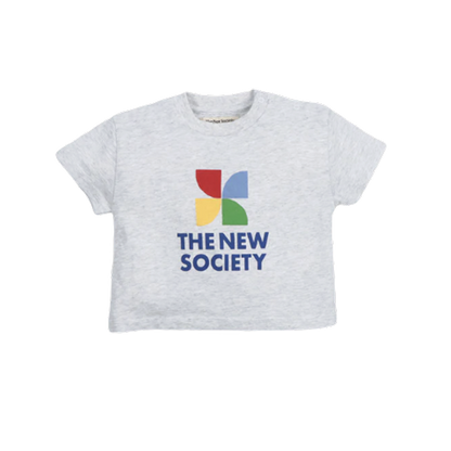 Tns Logo T-Shirt  Light Grey Melange