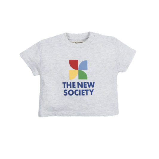 Tns Logo T-Shirt  Light Grey Melange