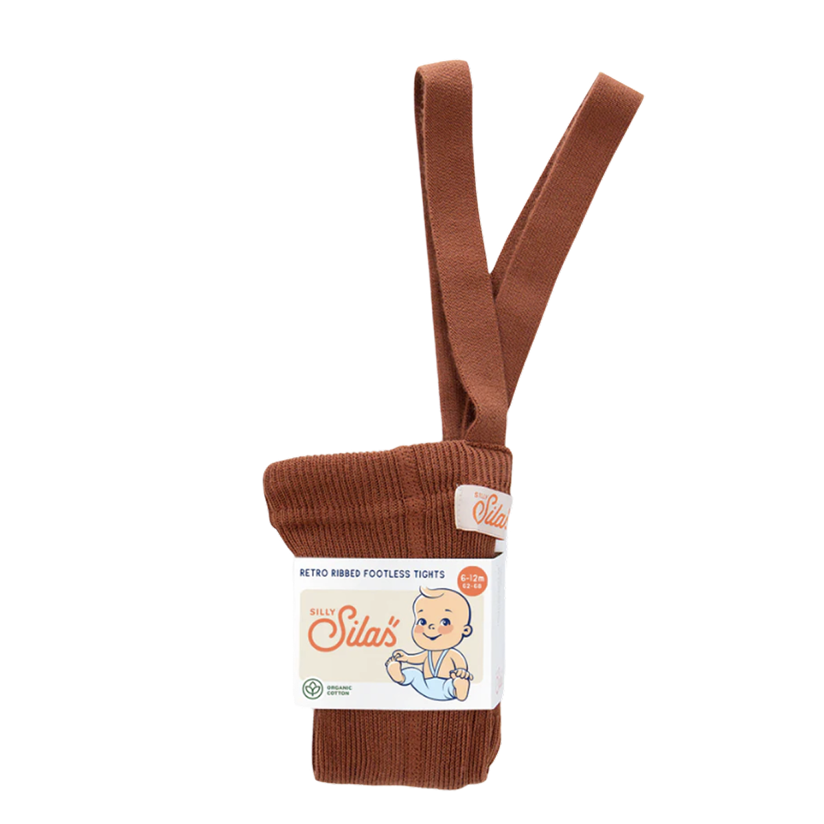 Silly Silas Footless Tights Cinnamon