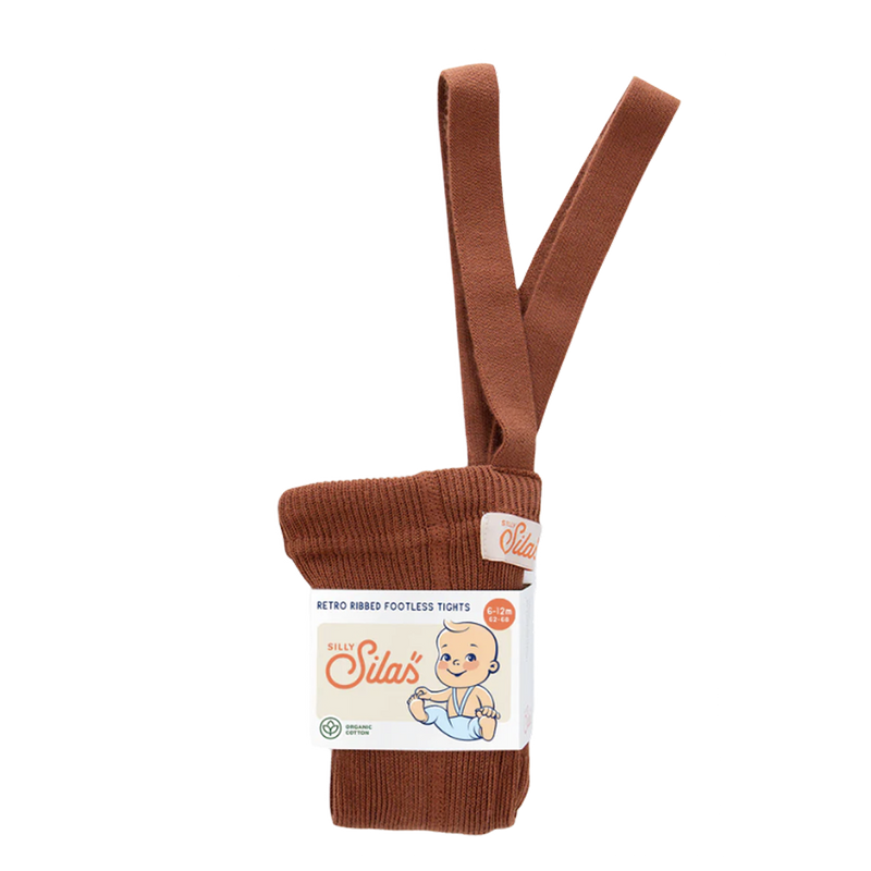 Silly Silas Footless Tights Cinnamon