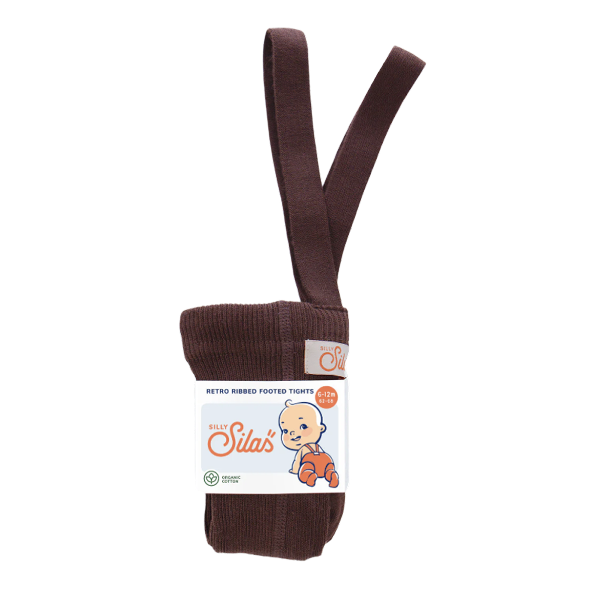Silly Sillas Footed Tights Chocolate Brown