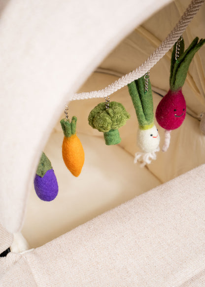 Baby carriage vegetable chain