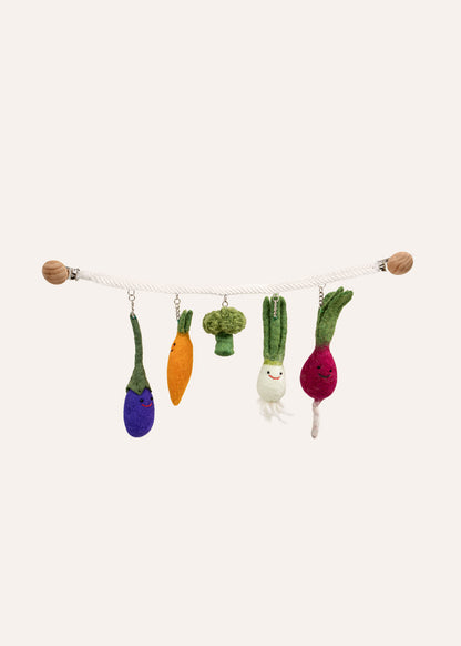 Baby carriage vegetable chain
