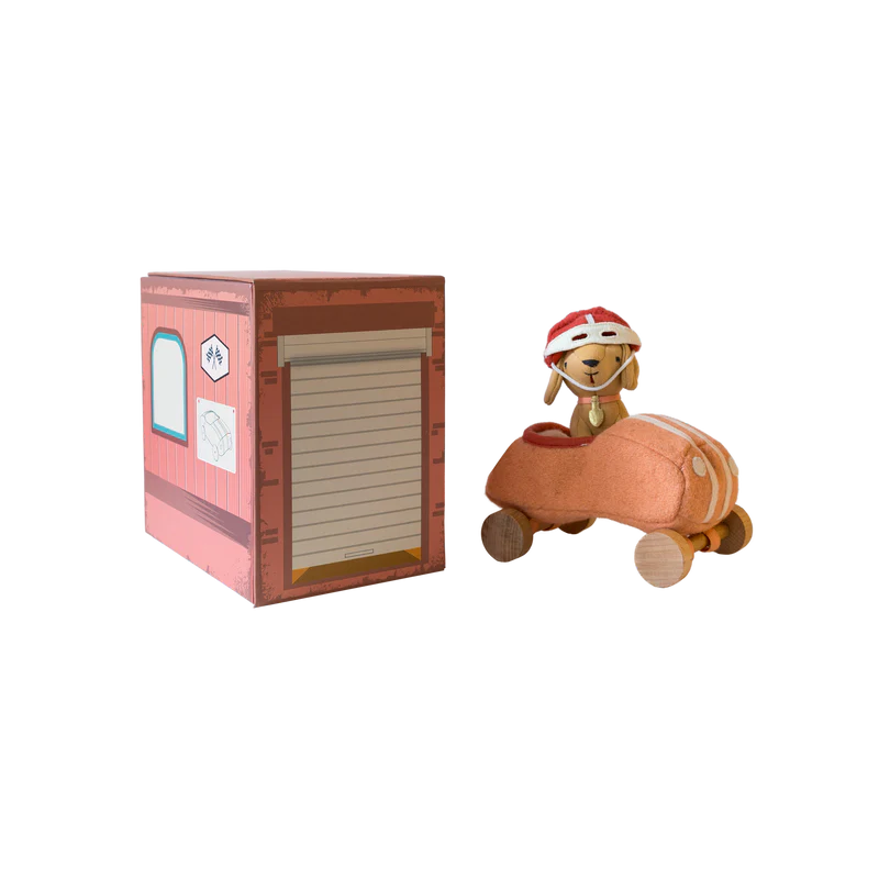 Holdie Dog-Go - Racer Girl - Pink