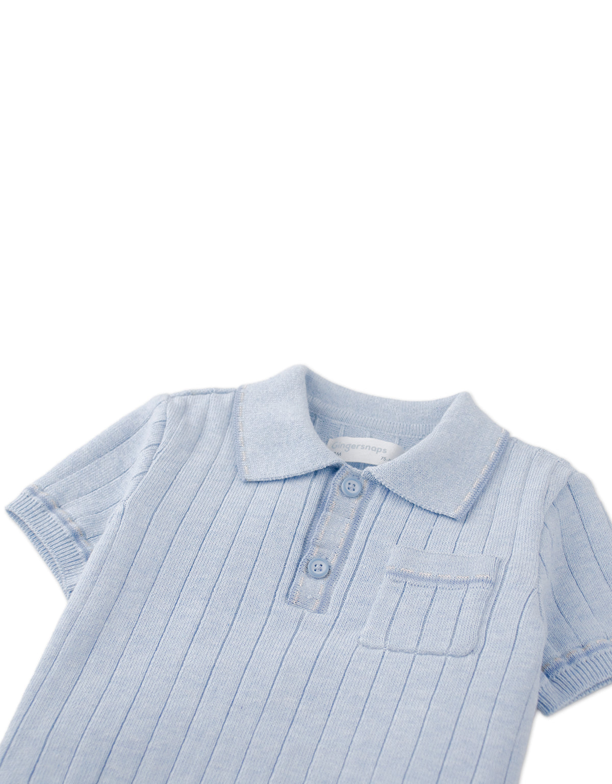 Baby Reiner Polo Shirt with Striped Tipping Accents