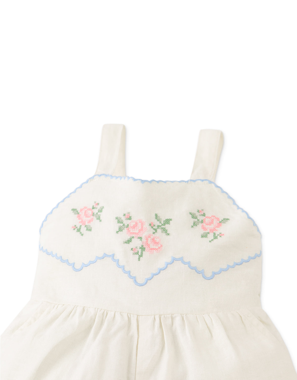 Baby Genny Playsuit with Embroidered Bib