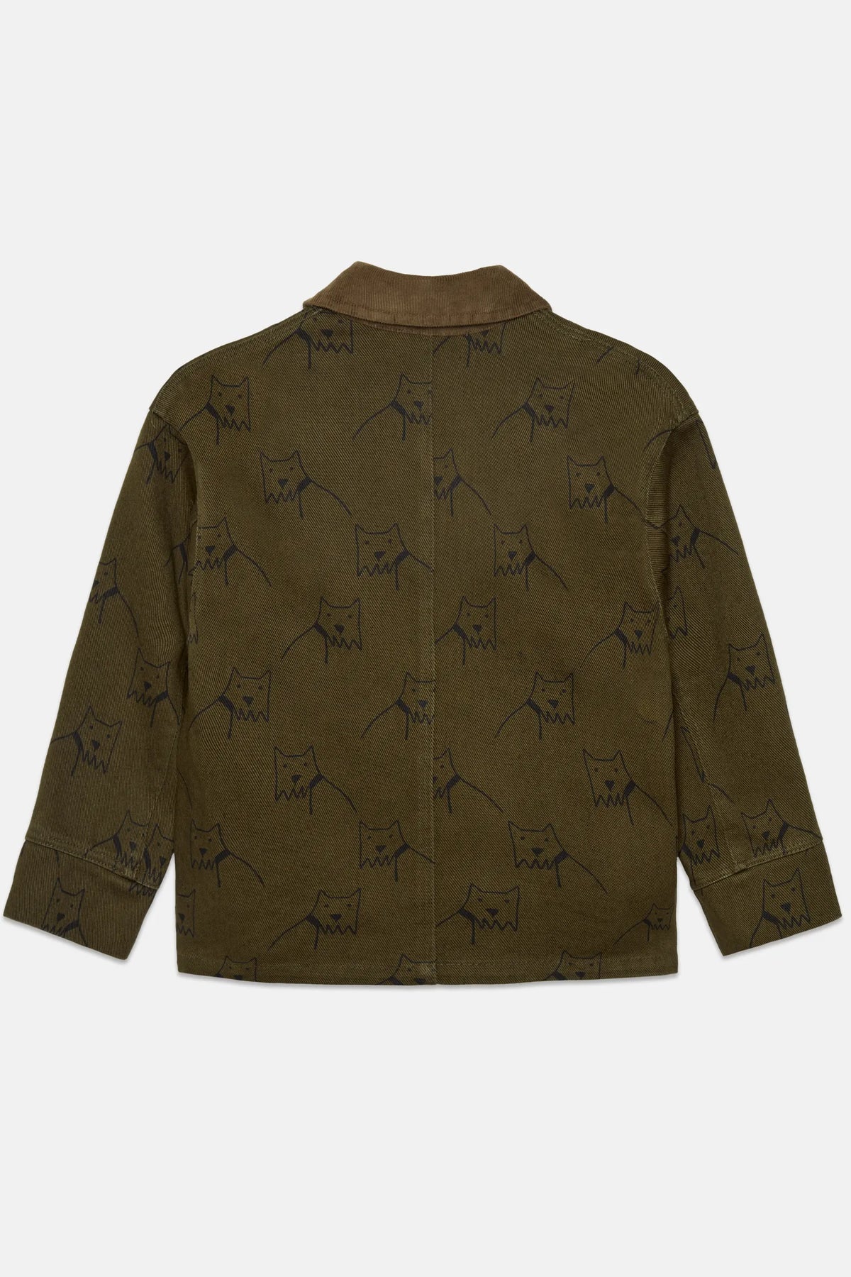 City dog all over canvas jacket