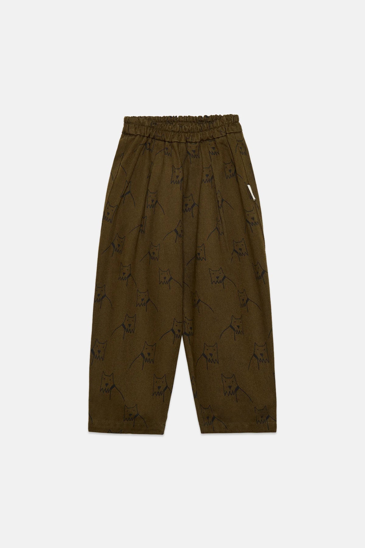 City dog all over canvas pants