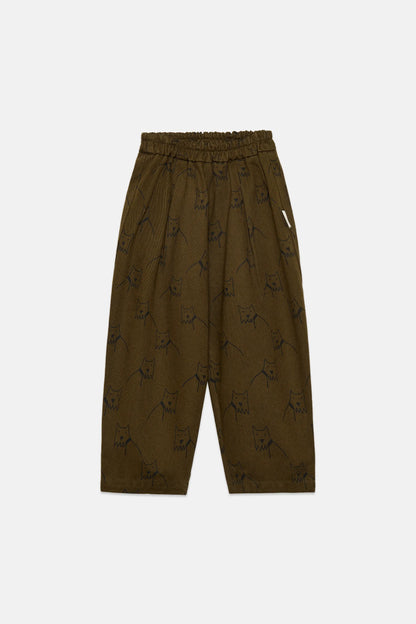 City dog all over canvas pants