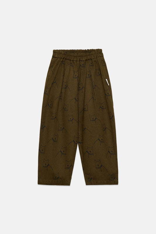 City dog all over canvas pants
