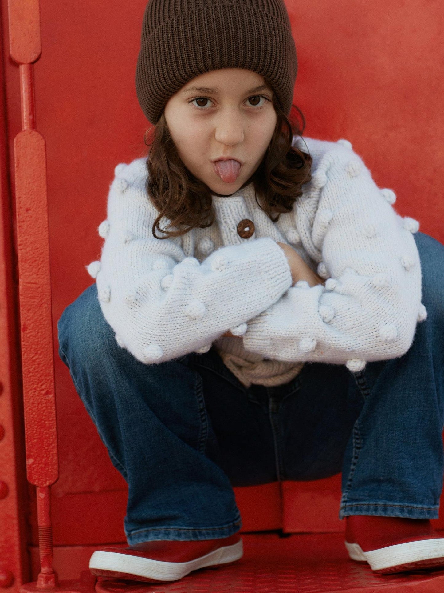 'Popcorn' Kids cardigan