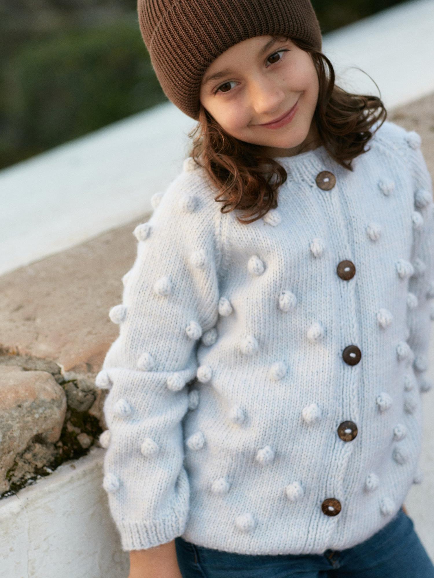 'Popcorn' Kids cardigan