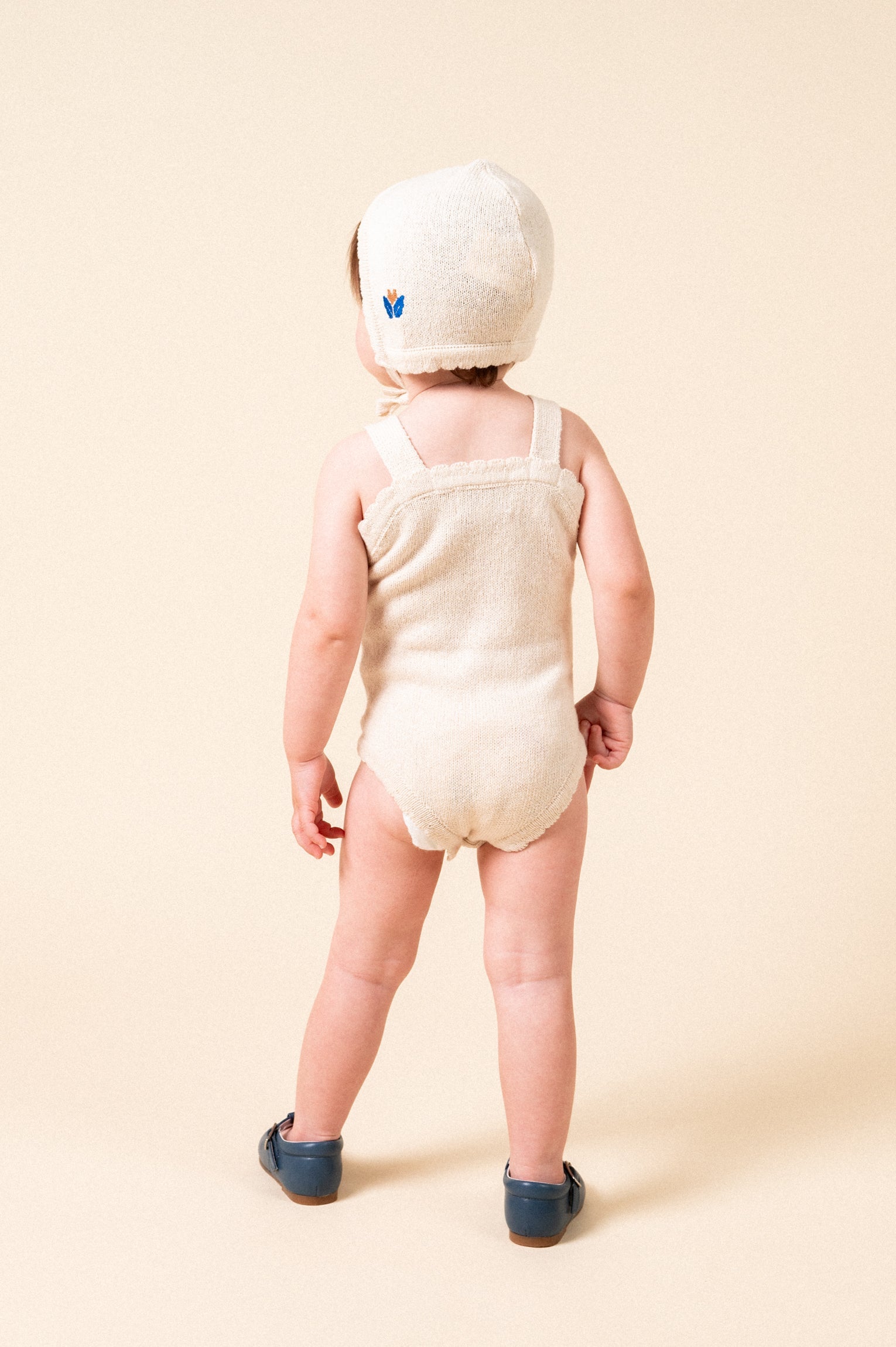 Ranita punto bordados flor bebé