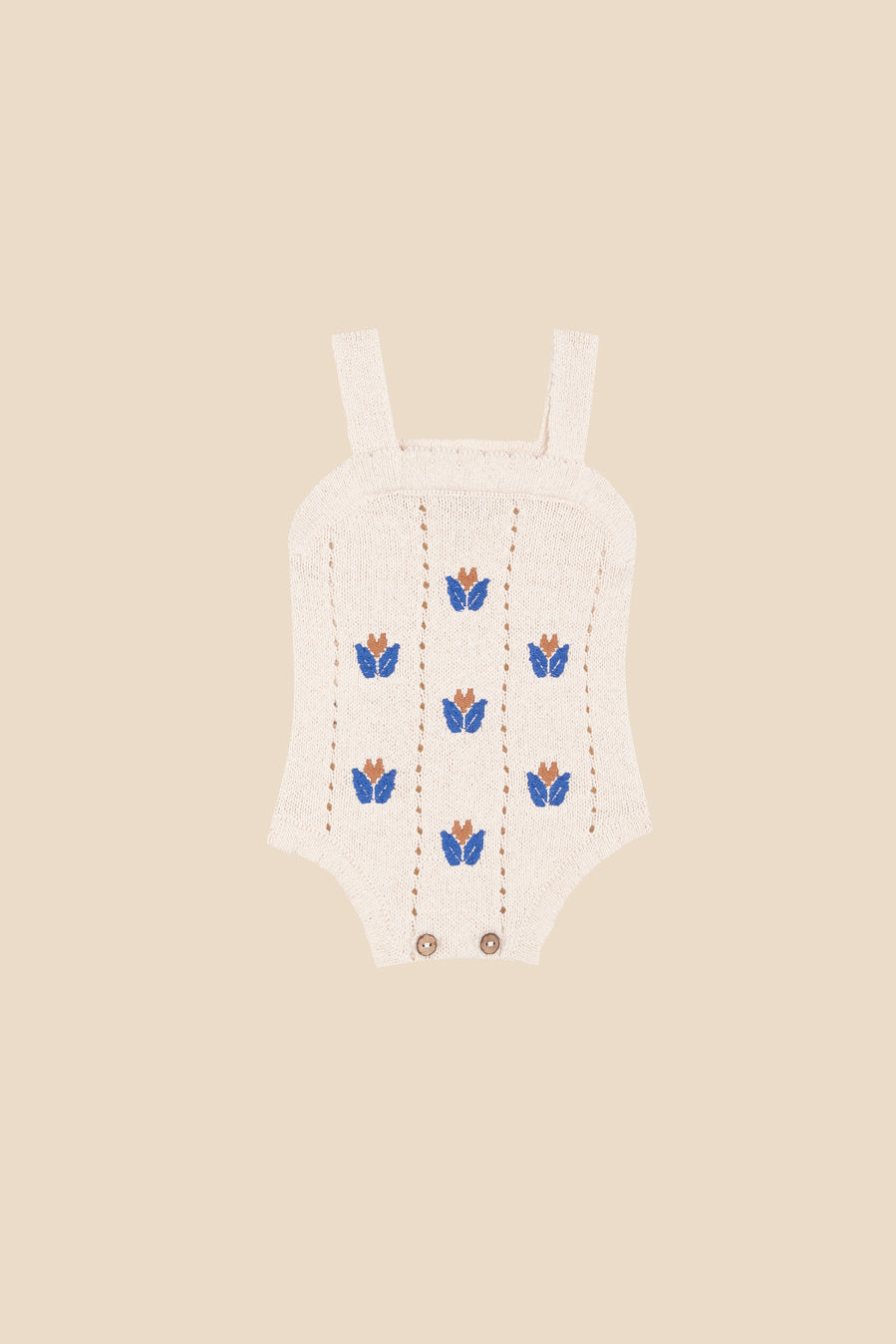 Ranita punto bordados flor bebé