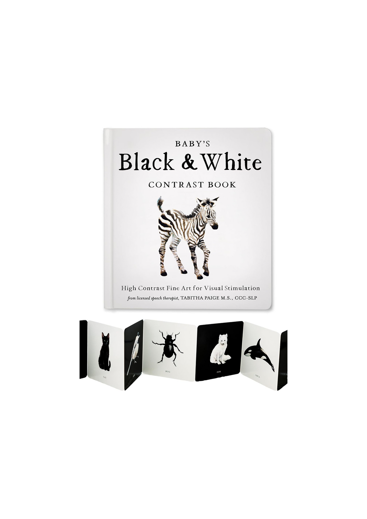 Baby's Black and White Contrast Book: High-Contrast Art for Visual Stimulation at Tummy Time